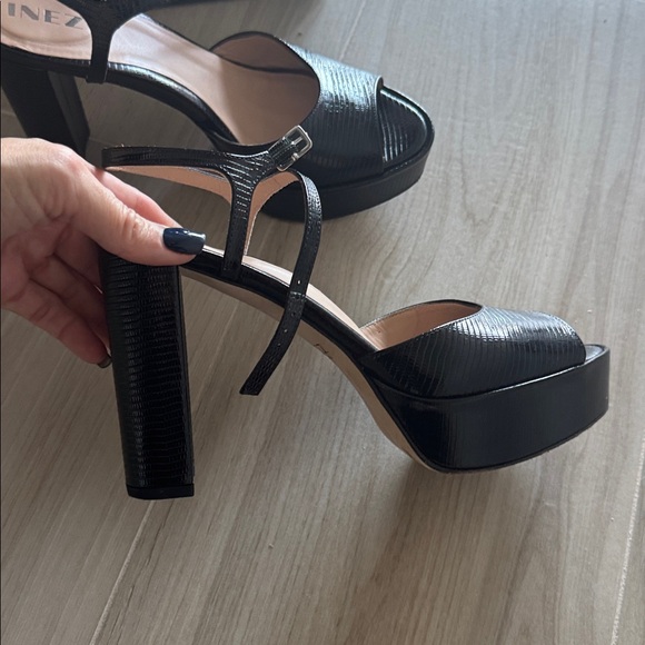 Inez Sama Black Lizard Shoes - Picture 2 of 6